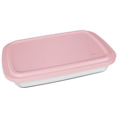 ASSADEIRA RETANGULAR COM TAMPA 2,2LT