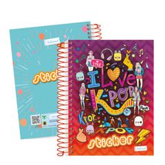 CADERNO UNIV STICKER 12 X 1 240 FLS