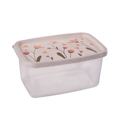 POTE RETANGULAR DECORADO 1,2LT