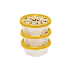 KIT 03 POTES REDONDO GARDEN 0,21L
