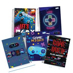 CADERNO UNIV PLAY 1 X 1 96 FLS