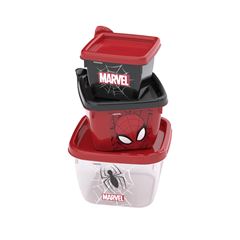 CONJUNTO 3 POTES CONECT HOMEM ARANHA