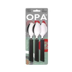 JOGO DE COLHER MESA OPA 3PC  PRETO