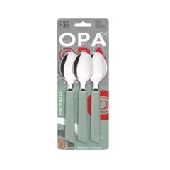JOGO DE COLHER MESA OPA 3PC  SALVIA