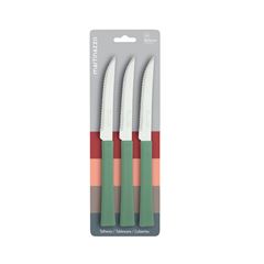 JOGO DE FACA CHURRASCO UNA 3PCS SALVIA