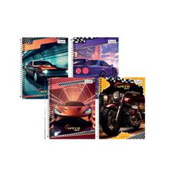 CADERNO SPEED RACE 1/4 96FLS