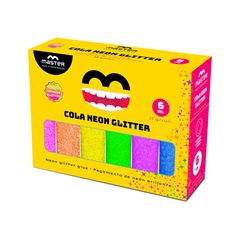 COLA NEON COM GLITTER 6 CORES 25G