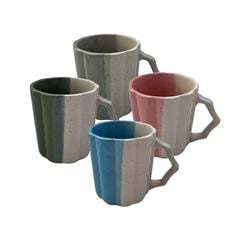 CANECA CERAMICA TRES TONS  0,320LT
