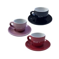 XICARA CERAMICA COM PIRES 0,140LT