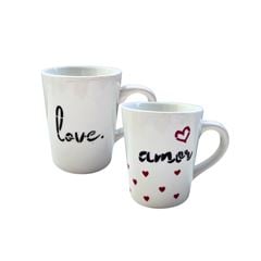 CANECA CERAMICA PINTADA 0,310LT