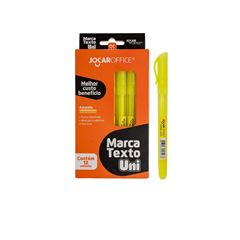 CAIXA DE MARCA TEXTO AMARELO UNI 12 UND