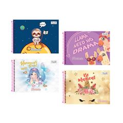 CADERNO DESENHO FANTASIA 96FLS