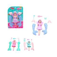 BONECA MILA SEREIA FADA COM ACESSORIOS