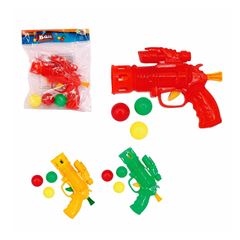 PISTOLA LANCA BOLA MIRA CERTA 4 PCS