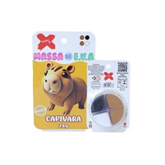 MASSA DE EVA  C/4 CORES CAPIVARA
