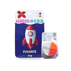 MASSA DE EVA  C/4 CORES FOGUETE