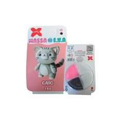 MASSA DE EVA  C/4 CORES GATO