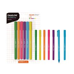 CANETA GEL RAINBOW 0.7 JOGAR OFFICE C/6