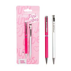 KIT PINK VIBES C/1 CANETA E 1 LAPISEIRA