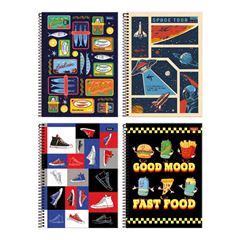 CADERNO UNIV 160F 10M MID MASC