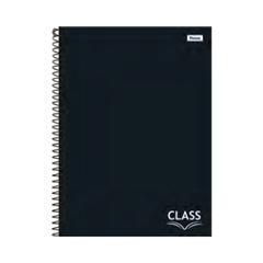 CADERNO UNIV 80F 1M CLASS PRETO