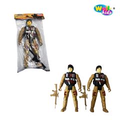 BONECO MILITAR ARMA MISSAO RESGATE X