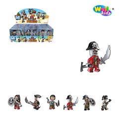 BONECO DE MONTAR PLAY BOX PIRATA 3 PCS
