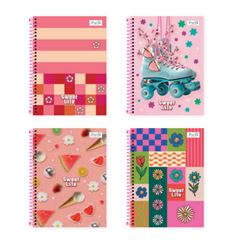 CADERNO SWEET LIFE 15X1 210FL C/ ADESIVO