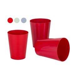 CONJUNTO COM 03 COPOS 300  ML CADA COLOR