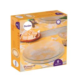 JOGO PRATO DIAMANTE RASO 6PC